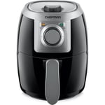 Chefman TurboFry 2-Litre Small Air Fryer, Compact Size, 1000W Power, Easy-Set 60-Minute Timer for Fast and Healthy Cooking, Uses No Oil, Nonstick Dishwasher-Safe Parts, Black
