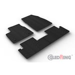 Gummimattor lampliga for Renault Megane ETech 2022 Tprofil 4delad monteringsklammor