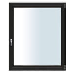 Nordiska Fönster Sidohängt Premium 3-Glas Aluminium NFSHALU80x50-3G