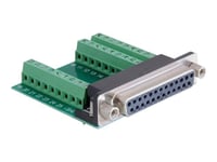 Delock - Seriell Adapter - Db-25 (Hona) Till 3X9-Stifts Terminalblock (Hona)