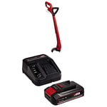 Einhell Power X-Change 18/24 Lightweight Cordless Strimmer With Battery And Charger - 18V Battery Grass Trimmer, 24cm Cutting Width, Includes 20 x Blades - GC-CT 18/24 Li P + 2.5Ah Starter Kit