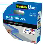 ScotchBlue blå maskeringstejp utomhus, smal 24 mm x 41 m