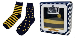 Bristle and Smith Mens 2 Pack Sock Gift Set Size UK 9 - 11