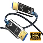 10m - Câble en Fiber optique 8K 120Hz 48Gbps HDR, Compatible HDMI 2.1 2.0, pour USB C HUB PS5, 8K-60Hz, câble