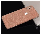 Back Protector For iPhone XS Max Rose Gold Glitter Bling Rear Protector