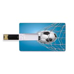 16 GB Clés USB à mémoire flash Football Stockage de bâton de mémoire de disque de la clé U de forme de carte de crédit bancaire Objectif Football dans Net Entertainment jouant pour gagner un mode de v