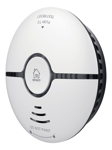 Deltaco SMART HOME Wi-Fi-savunilmaisin, ääni- ja valohälytys, valk.