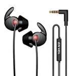 Sleep Earphones Ultra Soft Comfortable Earbuds Noise Reduction In-Ear Headphones with Mic&Volume Control for sleeping,Insomnia,Side Sleeper,Snoring, Air Travel, Meditation&Relax Black