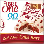 Fibre One 90 Calorie Red Velvet High Fibre Cake Bars 4 x 25g (Pack of 5, total