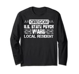 Oregon U.S. Inmate Psych Ward County State Jail Halloween Long Sleeve T-Shirt