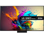 65" Lg 65QNED91T6A  Smart 4K Ultra HD HDR QNED TV with Amazon Alexa, Silver/Grey