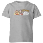 T-Shirt Enfant La Famille Pierrafeu Voiture Familiale - Effet Abîmé - Gris - 5-6 ans - Gris