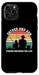 Coque pour iPhone 11 Pro Père et fils, partenaires de pêche pour la vie Amateurs de pêche