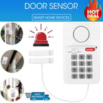 Burglar Alarm Home Office Window Door Sensor Detector 110dB Alert Anti-theft