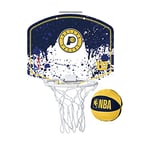 Wilson Mini Panier de Basket, Hoop NBA TEAM MINI HOOP, INDIANA PACERS, plastique