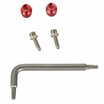 Sram Pin & Olive Hose Disc Brake Fitting Kit x 2 - Silver / Red Set of and X 1 T8 Torx Silver/Red