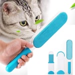 smzzz Home Furniture Cat and Gog Hair Remover Lint Brush Lint Remover Brush with Self-Cleaning Base Efficient Double Sided Animal Hair Remover for Clothes Sofa Carpet Car Seat