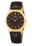 Seiko Klockarmband V700-8A10 / SJB018P1 Läder Svart 18mm