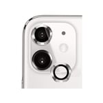 iPhone 11/12/12 Mini Kameralinsskydd Aluminum Alloy(2 Pcs) - Silver