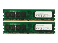 V7 - DDR2 - sats - 4 GB: 2 x 2 GB - DIMM 240-pin - 800 MHz / PC2-6400 - CL6 - ej buffrad - icke ECC