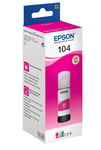 Epson EcoTank 104 Magenta Genuine Ink Bottle Magenta Single