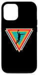 Coque pour iPhone 12/12 Pro Vintage Basketball Dunk Retro Sunset Colorful Dunking Bball