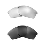 Walleva Titanium + Black Polarized Lenses For Ray-Ban RB4173 62mm Sunglasses
