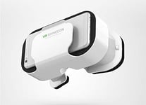 Casque VR 5.0 pour IPHONE SE 2020 Smartphone Realite Virtuelle Lunette Jeux 3D Reglable (Blanc)