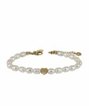 astrid&agnes ELISE Pearl Armband Vit/Guld