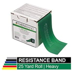 TheraBand Latex Free Resistance Band, 22.9 m Long, Dispenser Pack, Green, Progressive Resistance for Strength Training and Rehab Exercises, Work Out at Home or in Gym or Clinic, Physical Therapy