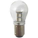 1852 LED lantern pære Bay15D,10-36V 2,4/25W rød - 2 pak