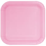 Fyrkantiga Assietter Pastell Rosa