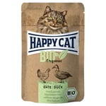 Happy Cat Bio portionspose 12 x 85 g - Øko-Kylling