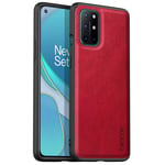 anccer Compatible for OnePlus 8T Case, Soft TPU Leather Case Premium Material Slim Cover for OnePlus 8T 5G (Glamor Red)