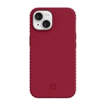Incipio Grip Series Case for iPhone 14, Multi-Directional Grip, 14 ft (4.3m) Drop Protection - Scarlet Red/Winery (IPH-2008-SCRW)