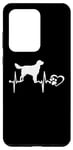 Coque pour Galaxy S20 Ultra Flat-coated Retriever Dog Heartbeat Paw Love Funny Puppy