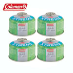 4 x Coleman Xtreme C100 Gas Cartridge Lightweight Hiking Camping Low Temperature