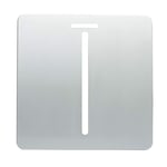 Trendi Spare Plate for Artistic Modern Glossy 45 A Cooker Tactile Light Switch and Neon Insert Silver