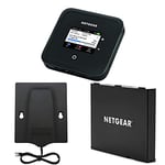 NETGEAR Routeur 5G SIM WiFi 6 (MR5200) , Pack avec Batterie supplémentaire et Antenne externe