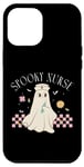 iPhone 14 Plus Floral Spooky Nurse Ghost Student Halloween Womens Girls Case