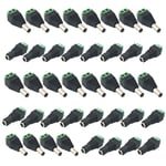 40Pcs 5.5mm x 2.1mm DC Power Connector Male Female Screw Terminal Connector 12V Professional DC Connector Plug for CCTV Camera DVR Security System LED Light 20Pairs