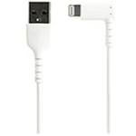 StarTech.com 1m tålig USB-A till Blixtkabel - vitt 90°
