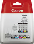 Original Canon PGI-570/CLI-571 Multipack for Pixma MG5750 MG5751 MG5752 Printers