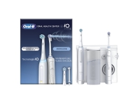 Oral-B iO4 & OxyJet, Vuxen, Roterande och oscillerande tandborste, Daglig vård, Känslig, Super sensitive, Tandblekning, Vit, 2 min, Batteri