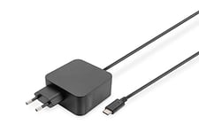 DIGITUS Chargeur 65 W - avec câble de Charge USB-C - Chargeur Rapide Power Delivery (PD 3.0) - pour MacBook Pro/Air, Lenovo, ThinkPad, HP, Dell, ASUS, Acer & appareils Mobiles - Noir