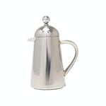 La Cafetière Havana Stainless Steel Double Walled Cafetière, Three Cup, Gift Boxed, Silver