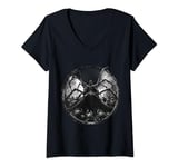 Womens ShadowRealm Artistry V-Neck T-Shirt
