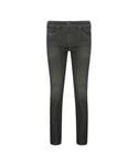 Diesel Mens Thommer-T 0077U Jogg Jeans - Black Cotton - Size 38W/32L