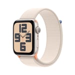 Apple Watch SE OLED 44 mm Numérique 368 x 448 pixels Écran tactile Beige Wifi GPS (satellite) - Neuf