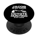 Coyote Wildlife Hunting and Predator Hunting for Jacob PopSockets Swappable PopGrip